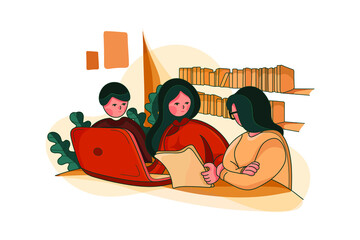 Human resources manager conducting job interview with applicants in office