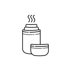 Thermos color line icon. Pictogram for web page, mobile app, promo.
