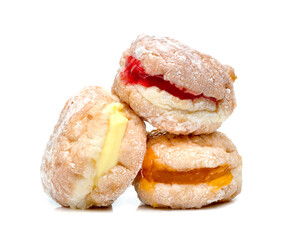 Polish donut isolated on white background