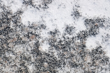 Texture, background, snow cover of nature.