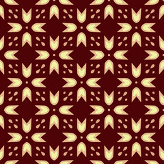  Geometric vector pattern with triangular elements. Seamless abstract ornament for wallpapers and backgrounds. 