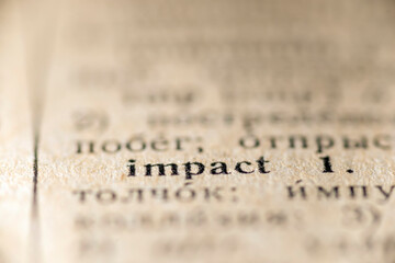 impact word dictionary