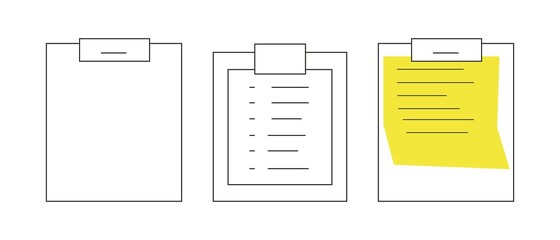 tablet for documents. document holder on a white background