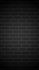 Black brick wall background for story