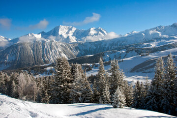 Fototapeta na wymiar Courchevel 1850 3 Valleys French Alps France