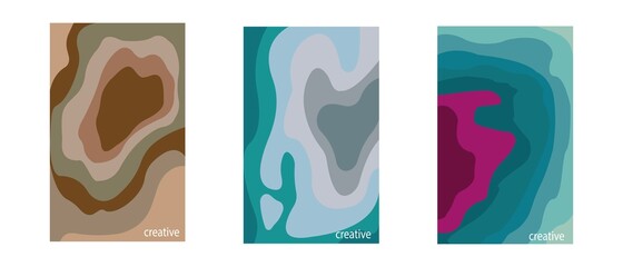 picture of colors.ambre colors.vector on white background