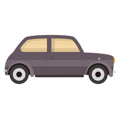 Fototapeta premium Flat icon of coupe car, classic vehicle