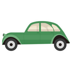
Flat icon of coupe car, classic vehicle 

