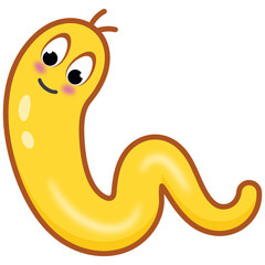 
Shelled gastropod, flat icon of slug 

