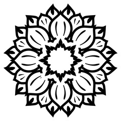 
A beautiful design icon of decorative flowers.

