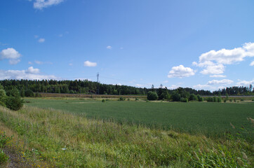 landscape with sky and clouds
