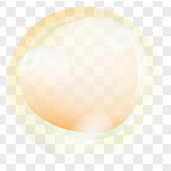 Translucent Soap Bubbles Flat Vectors
