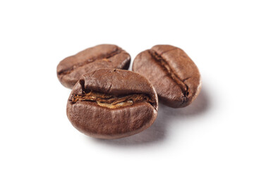 coffee beans isolated on white background