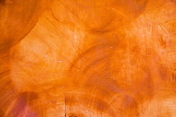 Textured wall brushed painted Background, Abstract Orange Oil Color.