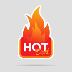 hot deal flaming sticker design for promotion design needs