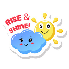 
A party singing flat sticker

