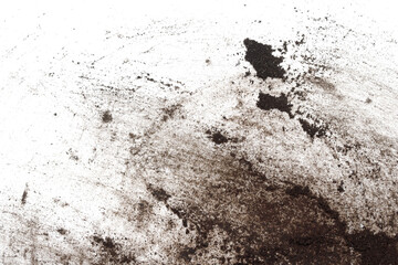 dirt spots earth on white background