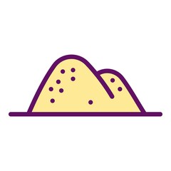 Protein powder icon. Outline Protein powder vector icon for web design isolated on white background