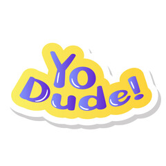 
A no rules bubble in flat sticker 

