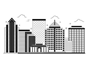 
Tampa city glyph style editable vector, city landmark 

