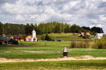 Wzgórza Sokólskie wiosną, Podlasie, Polska