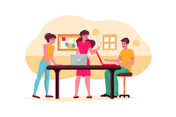 Startup Life Vector Illustration concept