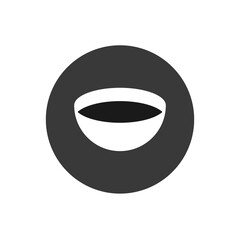 bowl icon. Sign of kitchen. vector illustration. 