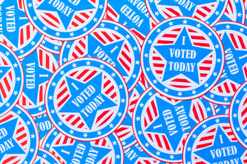 I Voted Sticker Background