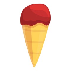 Ice cream taste icon. Cartoon of ice cream taste vector icon for web design isolated on white background