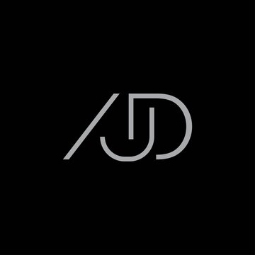 A logo with the initials of the letters AJD, modern and professional