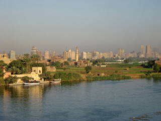 Fototapeta premium Beautiful view of Cairo from the bridge