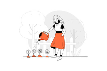 Plant Startup Vector Illustration concept. Flat illustration isolated on white background.