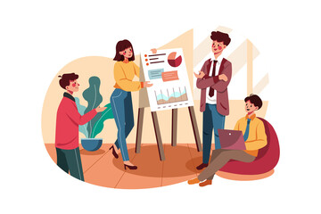 Business people�s discussion