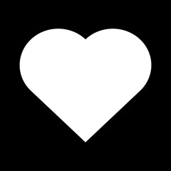 heart on black background