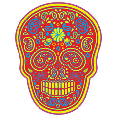 skull and paisley, vintage design t shirts