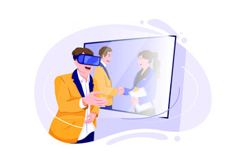 Video Meeting in virtual reality