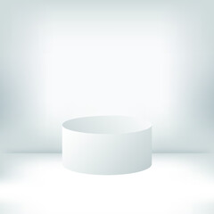 3d photo booth background template vector