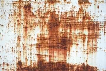 Rust of metals.Corrosive Rust on old iron white.Use as illustration for presentation.	