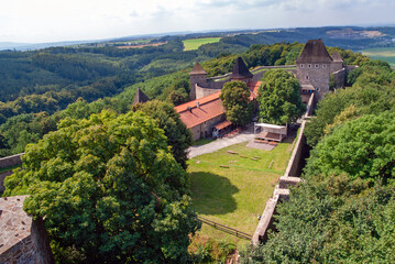 Fototapeta na wymiar Helfstyn, castle in ruin, Tyn nad Becvou, Czech Republik