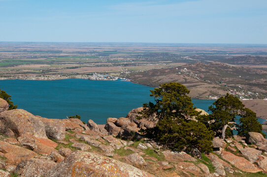 Lake Lawtonka providing water for Fort Sill and Lawton