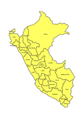 Mapa del Perú © Inka Stock