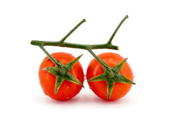 sicilian red tomatoes isolated on white background