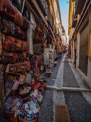 Obraz na płótnie Canvas Street in the old town of Granada, Spain