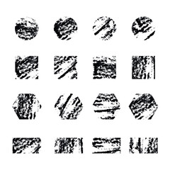 set of black and white stamps