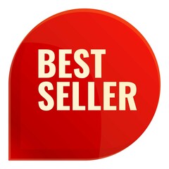 Best seller stamp icon. Cartoon of Best seller stamp vector icon for web design isolated on white background