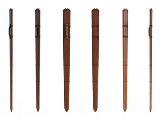 Medieval Sword Sheath Render On White Background