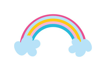 cute rainbow doodle