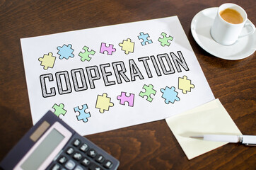 Cooperation concept on a paper