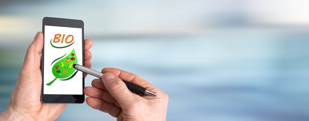 Bio concept on a smartphone