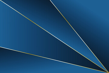 abstract blue background with gold, vector illustration